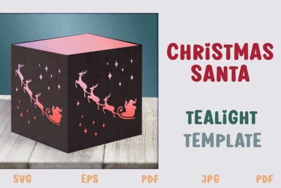 Christmas Papercut Lantern SVG Template Guide