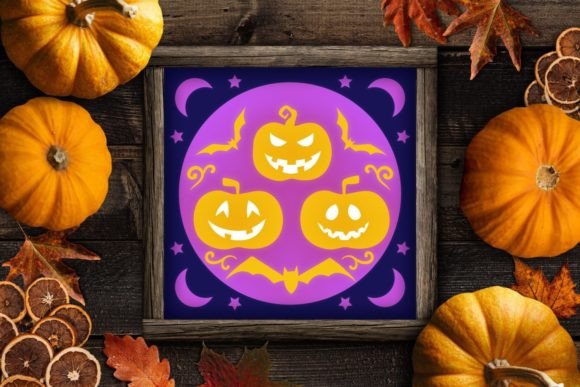 Crafting Depth: A Practical Guide to the Halloween Pumpkin Shadow Box - 3 Layers