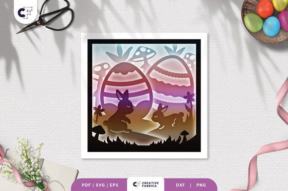 Crafting Depth and Light: A Guide to the Easter Scene 3D Shadow Box SVG