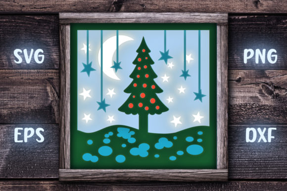 Crafting Magic: The 4-Layer Christmas Tree Shadow Box