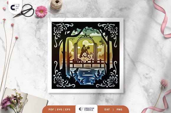 Creating Depth and Romance: A Guide to the Romantic Dancing Couple 3D Shadow Box