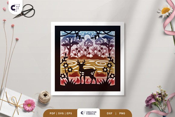 Elevate Design with 3D Spring Forest Art