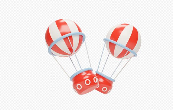 Elevating Brand Visuals with the PSD Hot Air Balloon 3D Icon