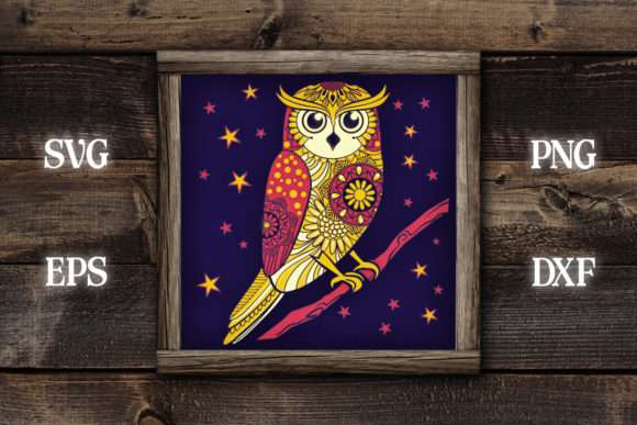 Elevating Spatial Design and Brand Assets with the Owl with Stars Shadow Box BONUS