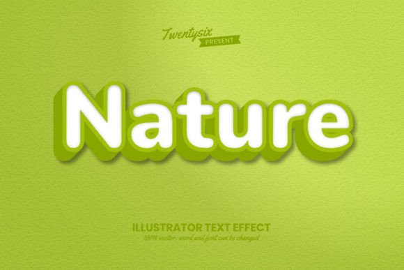 Elevating Visual Identity with the Nature 3D Text Effect Style Editable