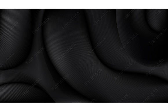 Elevating Your Designs with an Abstract 3D Black Fabric Background