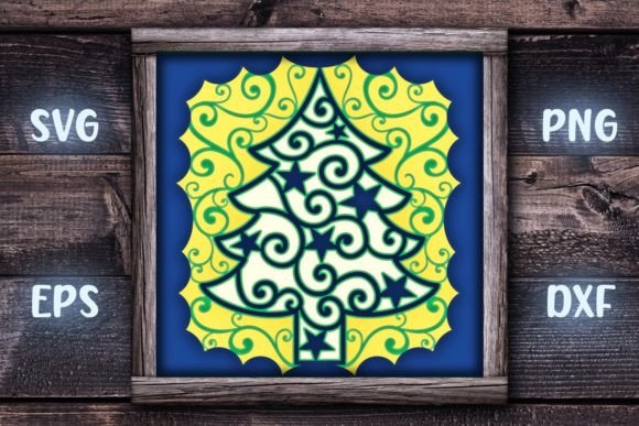Evaluating the Christmas Tree Shadow Box: A Guide to 3 SVG Layers and Layered Holiday Decor