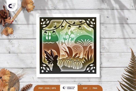 Fairy in Fall Forest 3D Shadow Box Guide