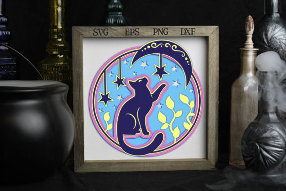 Integrating Layered Cat Catching Stars 5 SVG Files into Your Creative Workflow