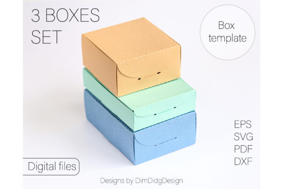 Mastering Precision Packaging: A Guide to the Gift Box SVG SET of 3 Jewelry Box Svg Templates