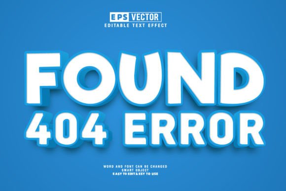 Mastering the Found 404 Error 3D Editable Text Effect