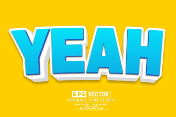 Mastering the Yeah 3d Editable Text Effect Vector for Professional Designs
