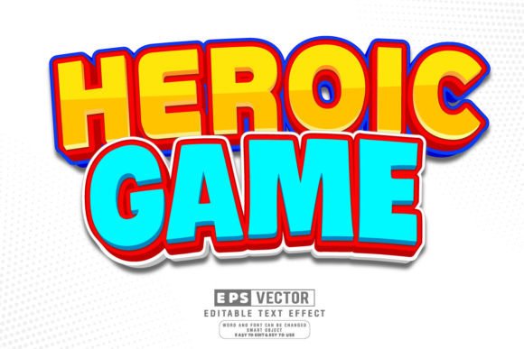 Mastering Visual Impact with the Heroic Game 3d Editable Text Effect Vector
