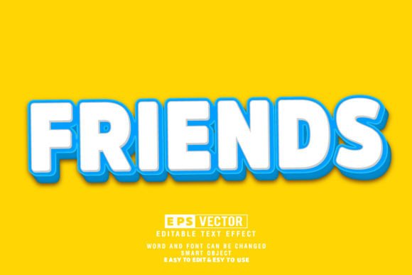 Unlocking Creative Flexibility: A Deep Dive into the Friends 3D Editable Text Effect Vector