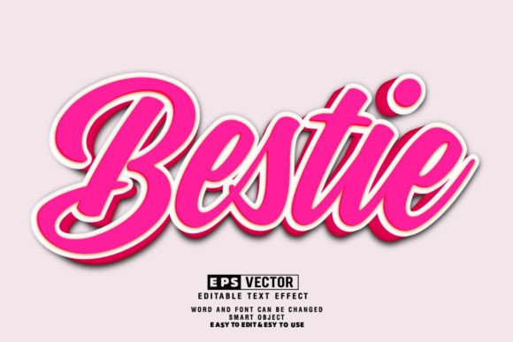 Unlocking Creative Potential with the Bestie 3d Editable Text Effect Vector