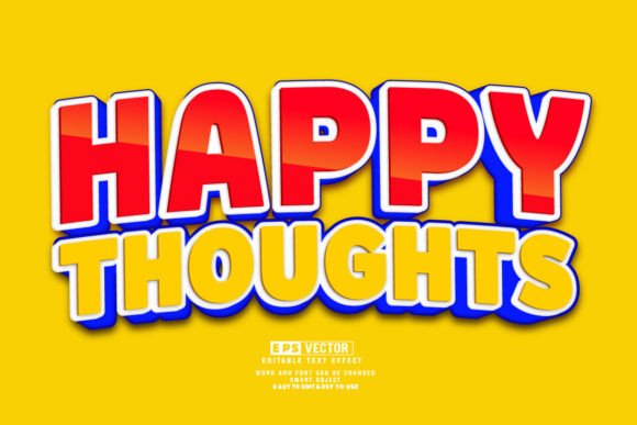 Unlocking Creative Potential with the Happy Thoughts 3d Editable Text Effect