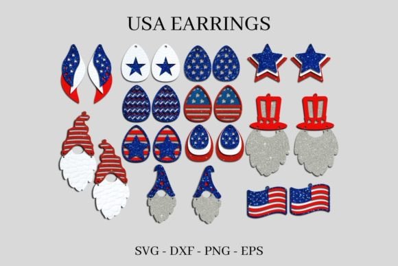 Unlocking Creative Potential with the USA Earrings SVG Bundle